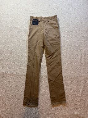 Vintage Bills Khakis Pants Mens 30x38 90s Slim Tan Cotton Causal Golf Unhemmed